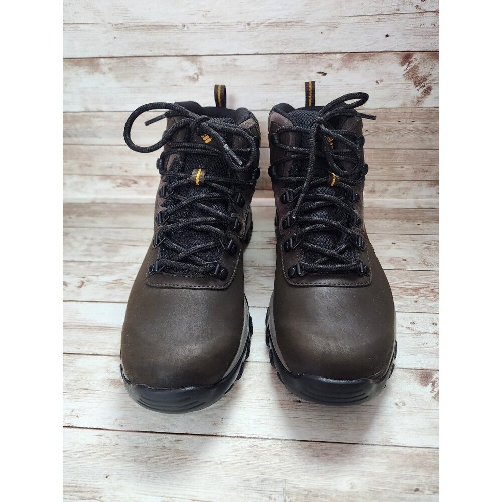 Columbia Newton Ridge 2 Boot Mens 9.5 Mid Brown Leather Hike Waterproof BM3970 - Picture 2 of 9